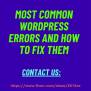 Most Common WordPress Errors And How To Fix Them - Ashrafhossenkhan ...