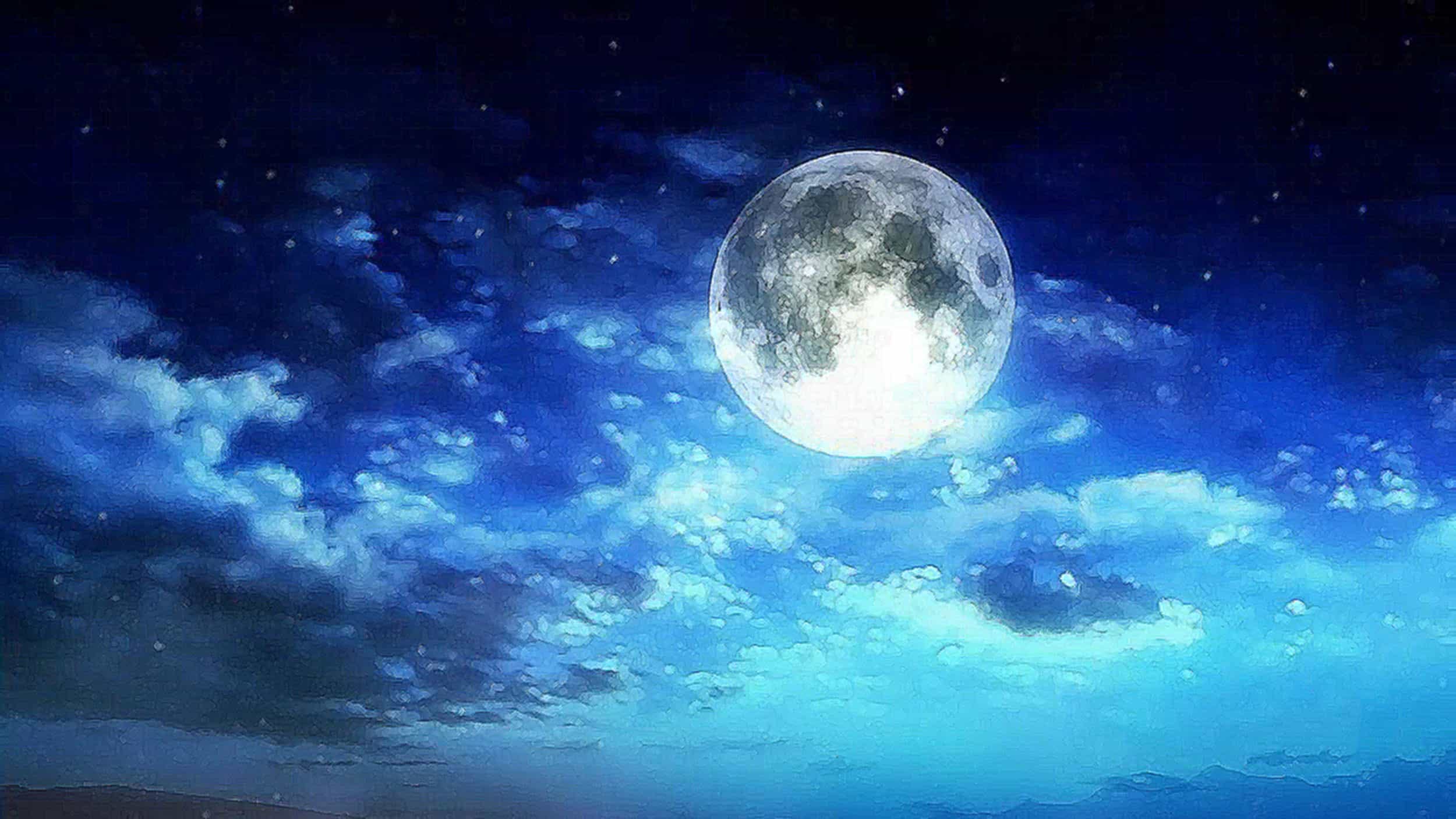 Moon in the sky