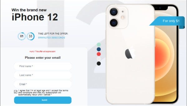 Get a iphone for free