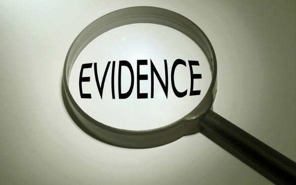 On evidence and proof. facts do not become evidence until put…