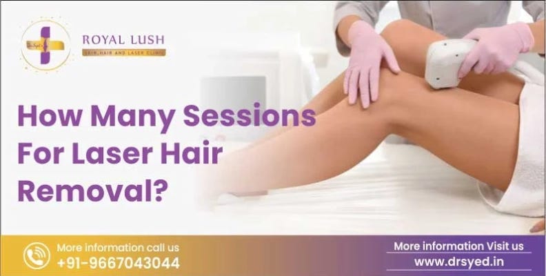 How many sessions for laser hair removal?