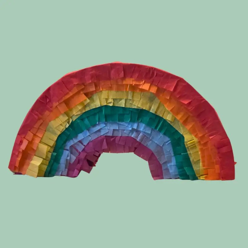 DIY Rainbow Piñata Kit – Eco-Friendly Upcycled Craft for Colorful Celebrations
