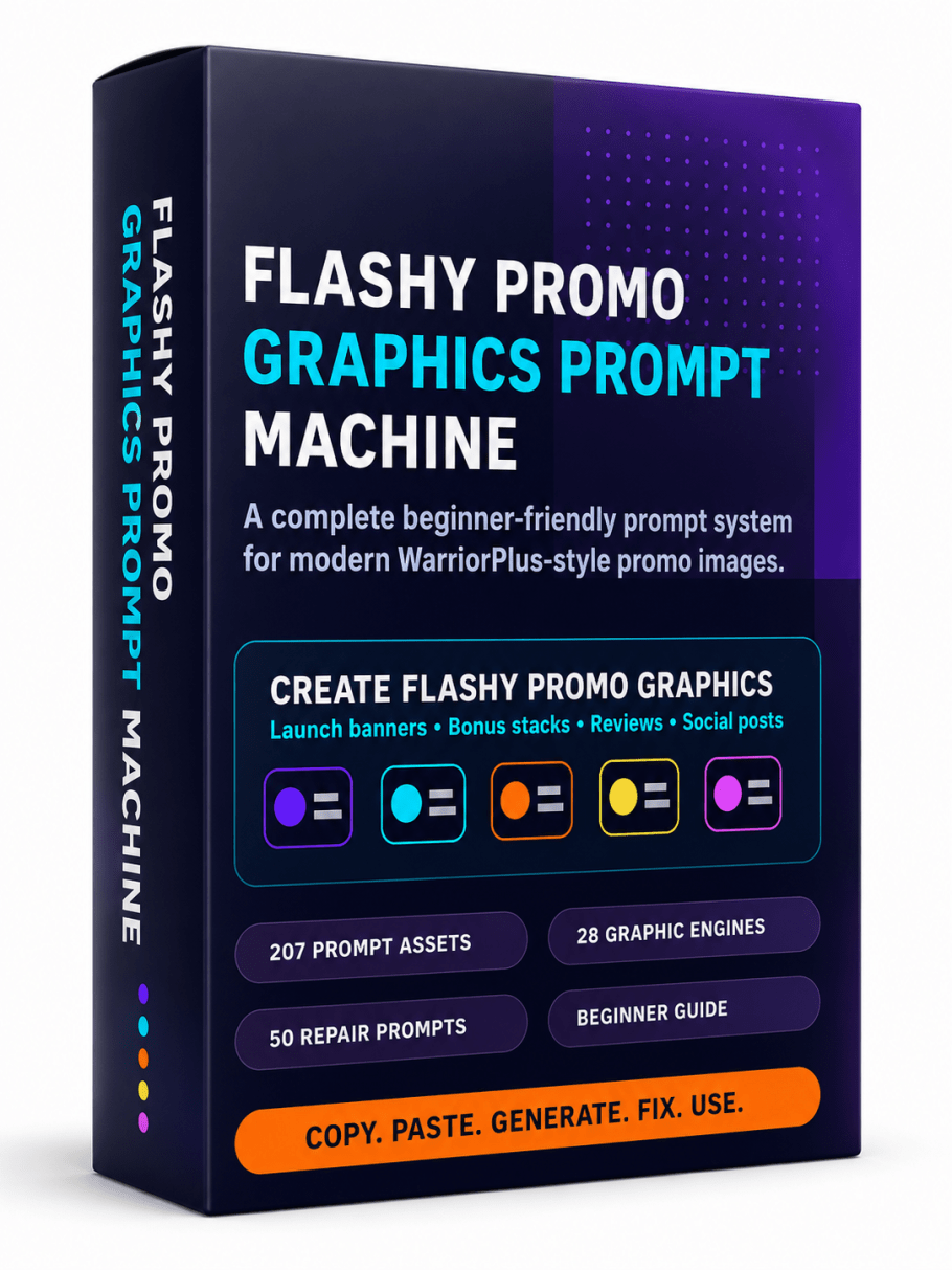 Flashy Promo Graphics Prompt Machine