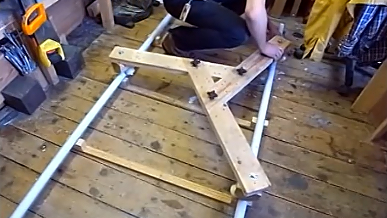 Compact DIY Camera Dolly Made From Recycled Wooden Pallet Savvas