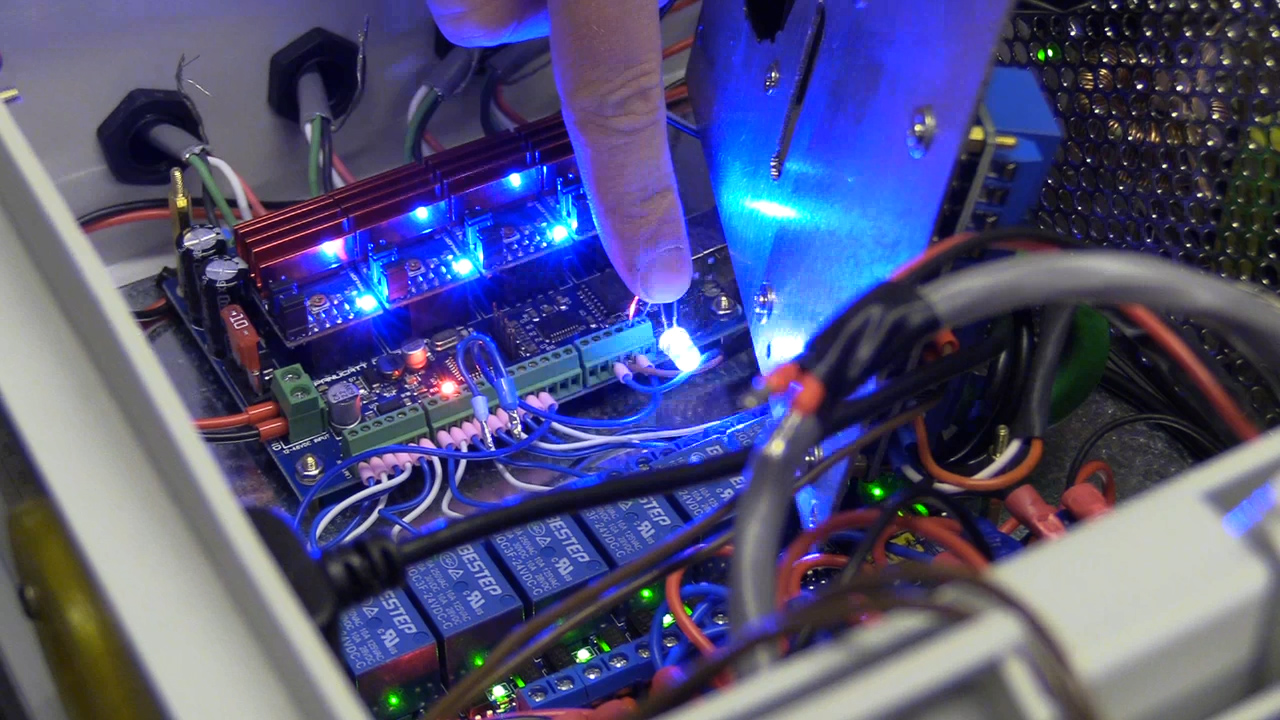 CNC Control Box Part 4 / Laser Wiring, LED Warning Lights, Bootloader D13 Pin Toggle Fix