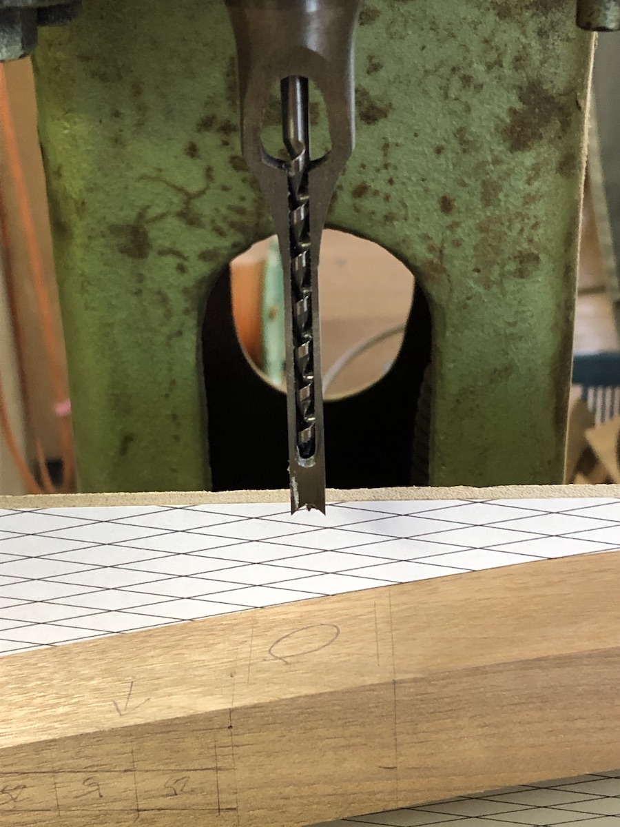 角鑿盤での設定