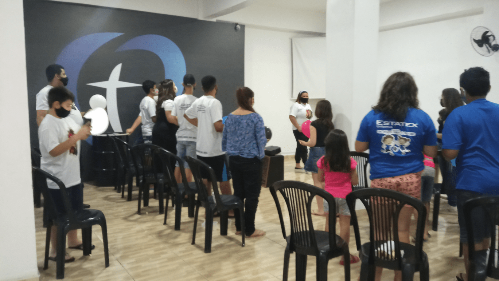 Reunião com os jovens da Igreja