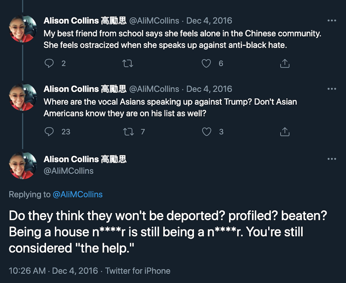 Alison Collins tweets