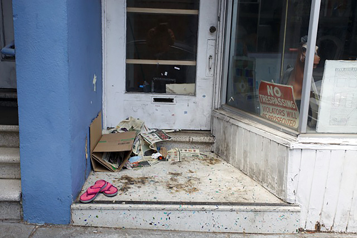 On 22nd street. Old shoes