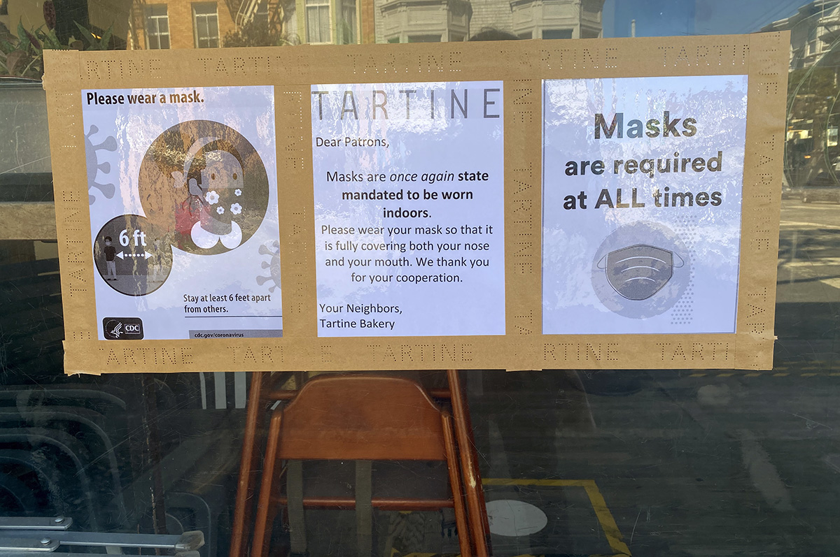 Masks again Tartine