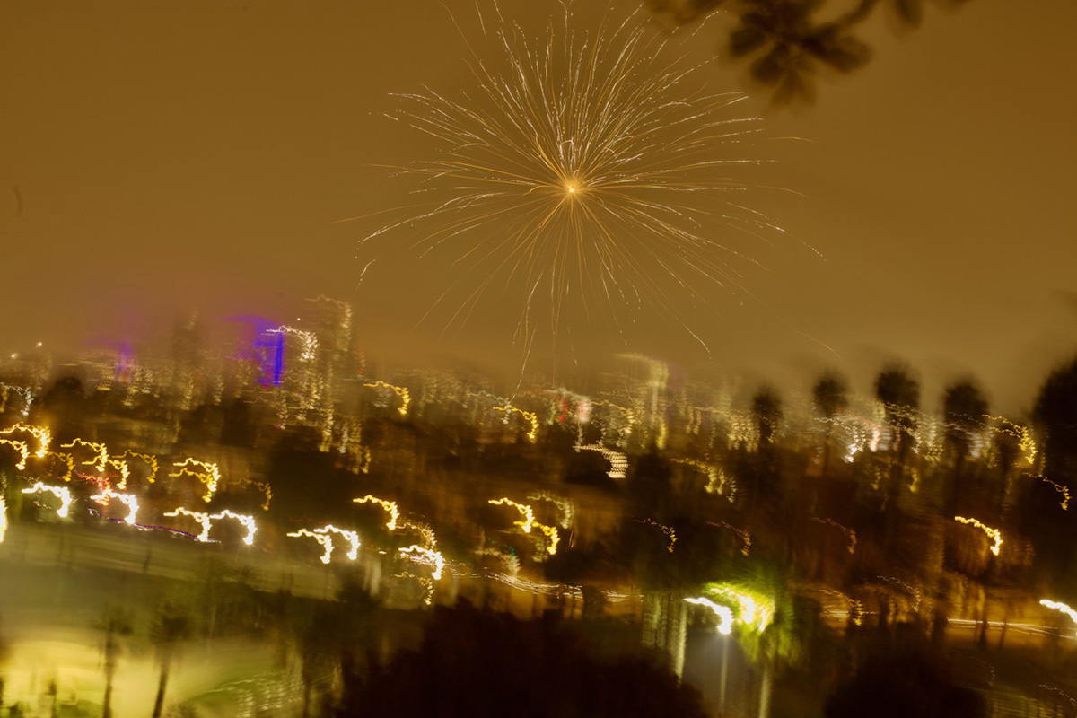 Fireworks at Dolores Park on Jluy 4