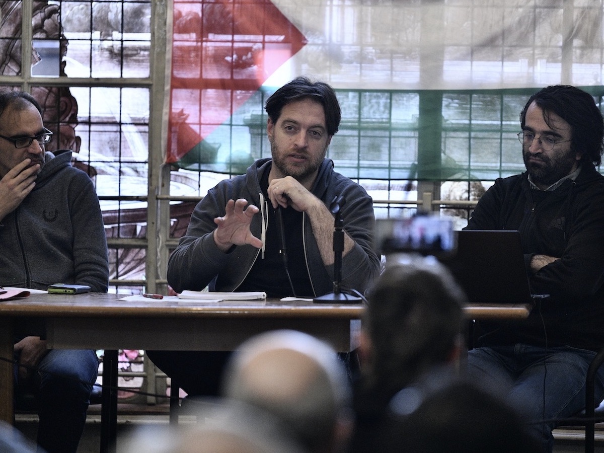 Buenos Aires' legislator Guillermo Kane at the international conference of revolutionary groups in June in Buenos Aires. Photo courtesy of Guillermo Kane.
