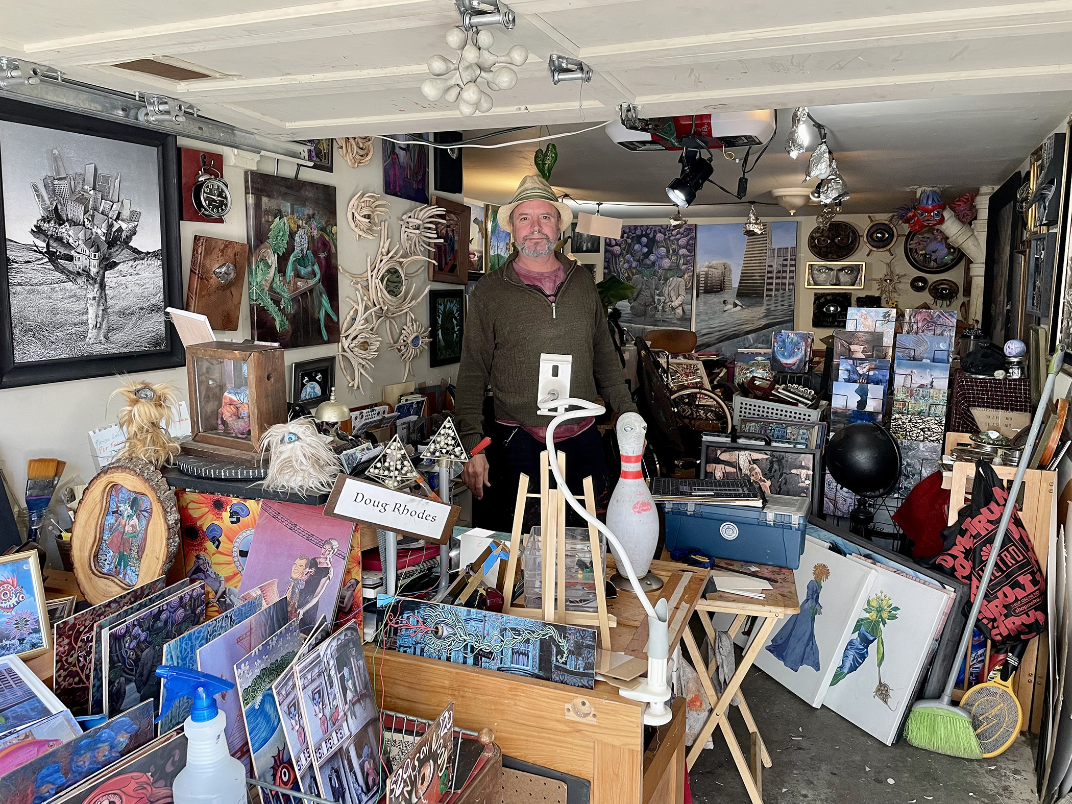 Meet Doug Rhodes, Clarion Alley's only open-studio artist