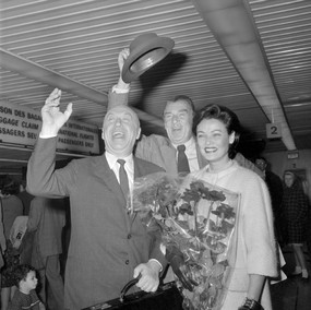 Gene Tierney and Otto Preminger