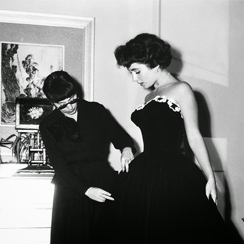 Edith Head and Elizabeth Taylor