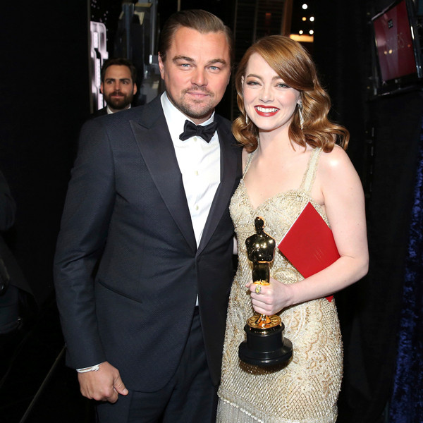 Leonardo Dicaprio and Emma Stone