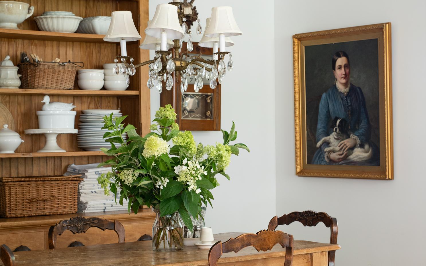 antique portrait in the kitchen antique portrait in the kitchen