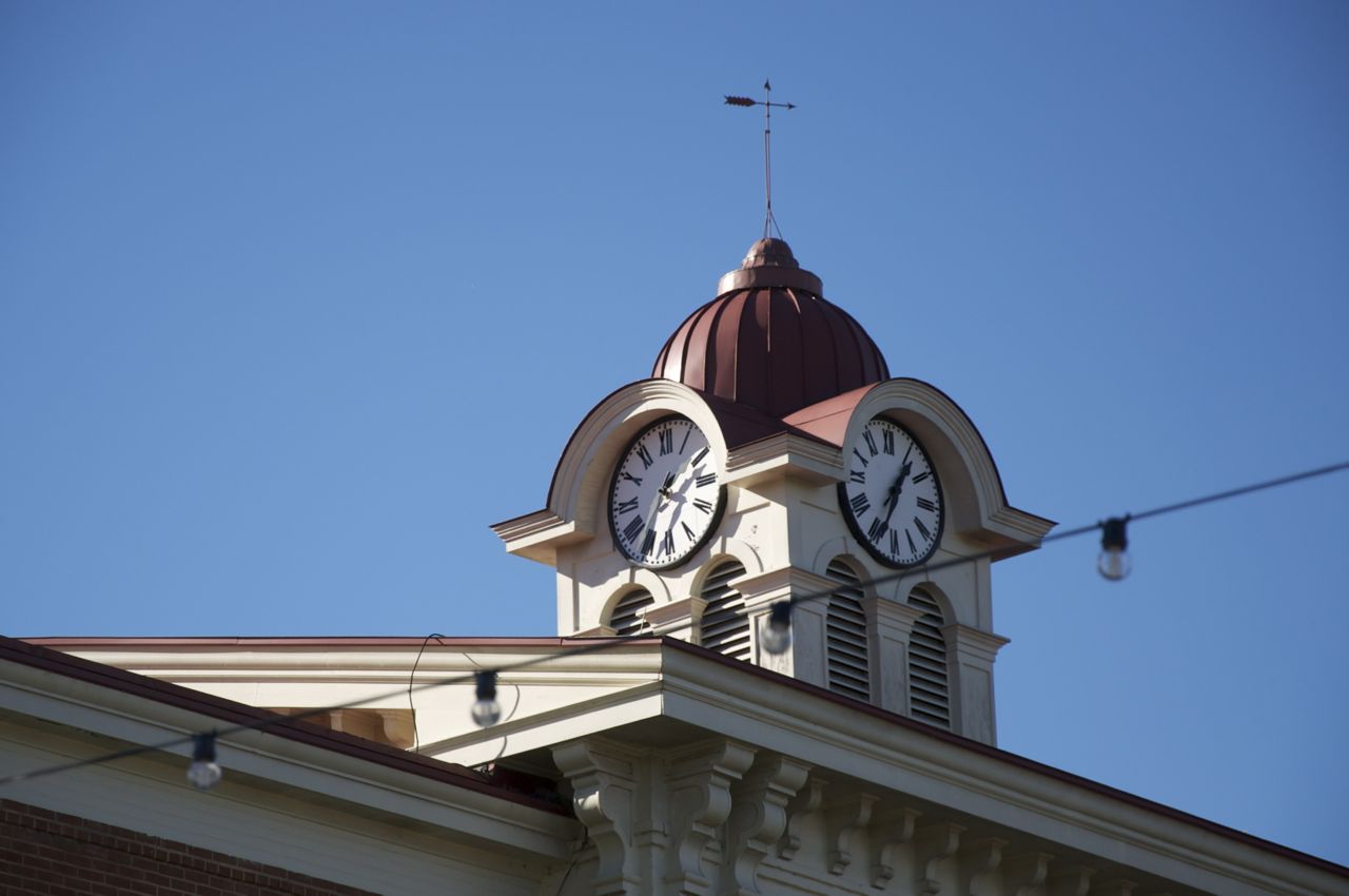 Cupola with clock, Hardeman County