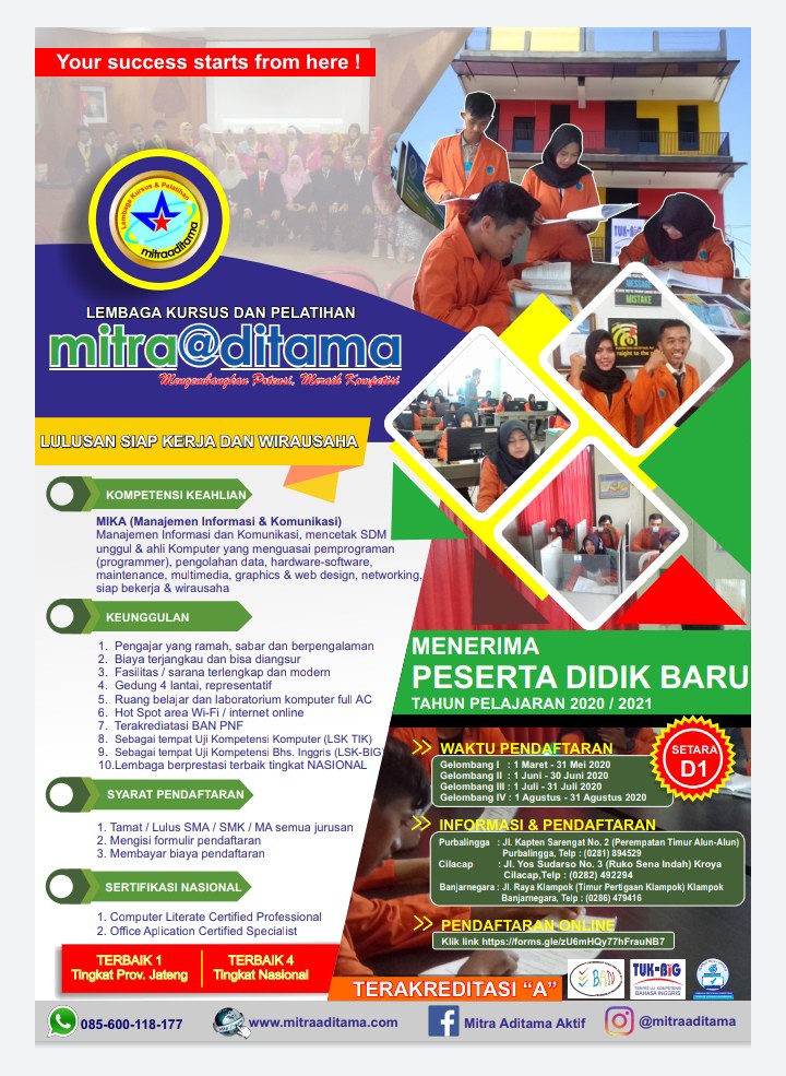 Program Profesi Ahli Komputer 1 Tahun - Mitra Aditama