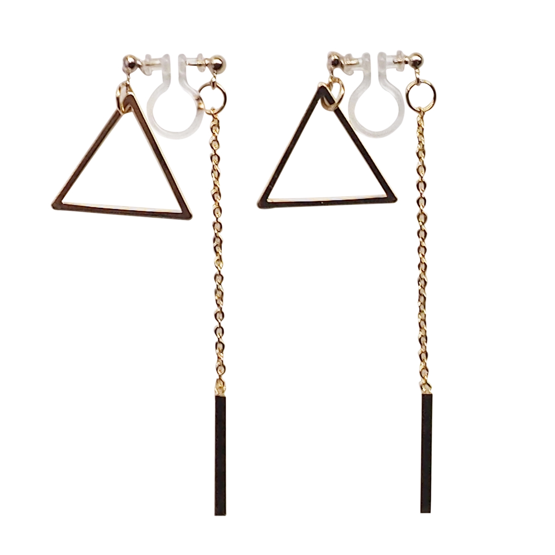 Totally pierced look double sided invisible clip on earrings