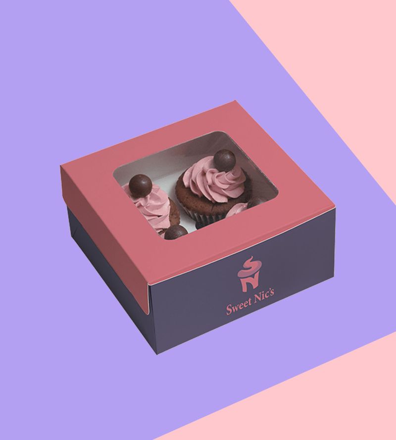 Cupcake Packaging - Gradient Art Collection - Mobile Quality