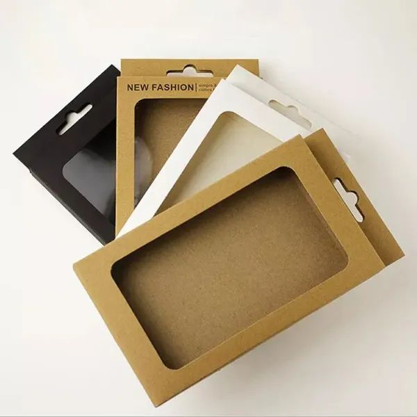 Custom Kraft Packaging Window Boxes For Cookies - Amazing Mountain Pattern - Ultra HD