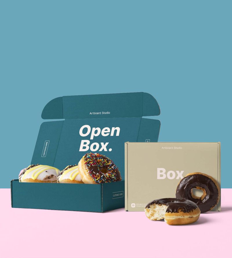 Premium Donut Boxes Customizable Packaging Perfectboxsolution - Modern Colorful Photo - Full HD