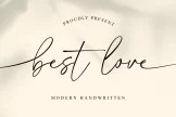 Product image of Best Love – Romantic Font