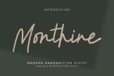 Product image of Monthine – A Modern Handwritten Script