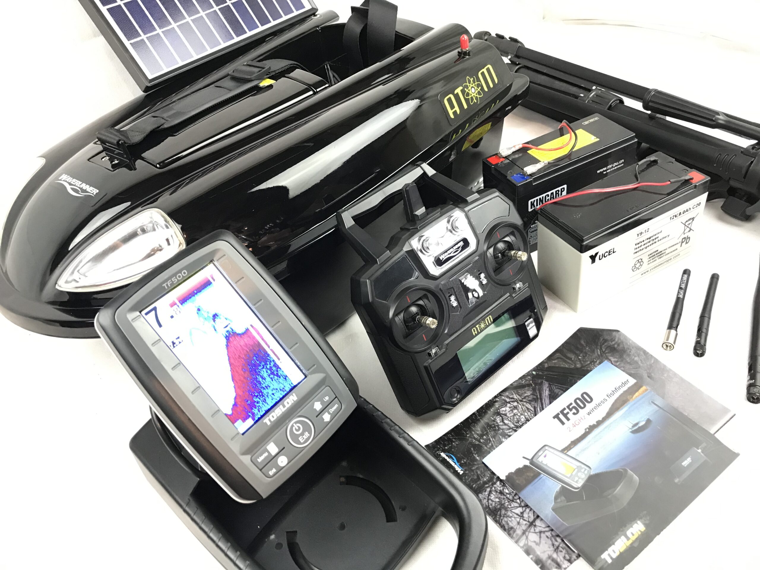 Waverunner Atom Bait Boat & TF500 Fishfinder MJL Tackle