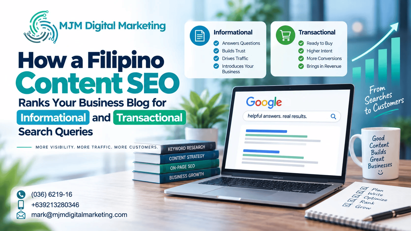 How a Filipino Content SEO Ranks Your Business Blog for Informational and Transactional Search Queries