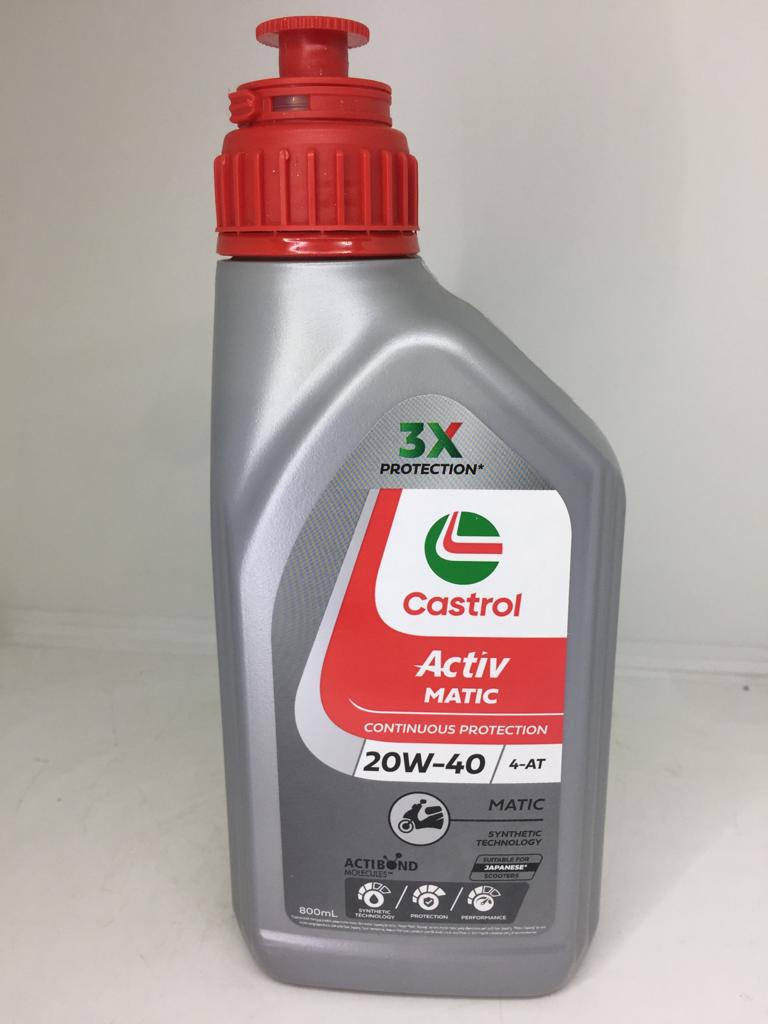 Castrol Matic Series Pelumas Motor Matic kemasan isi 800ML & 1 Liter
