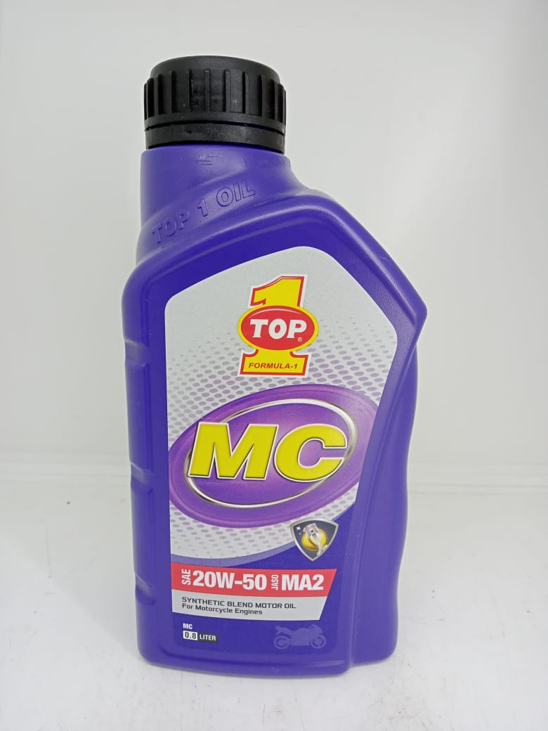 Top1 MC Sae 20w/50 Pelumas Motor Manual 800ML & 1 Liter