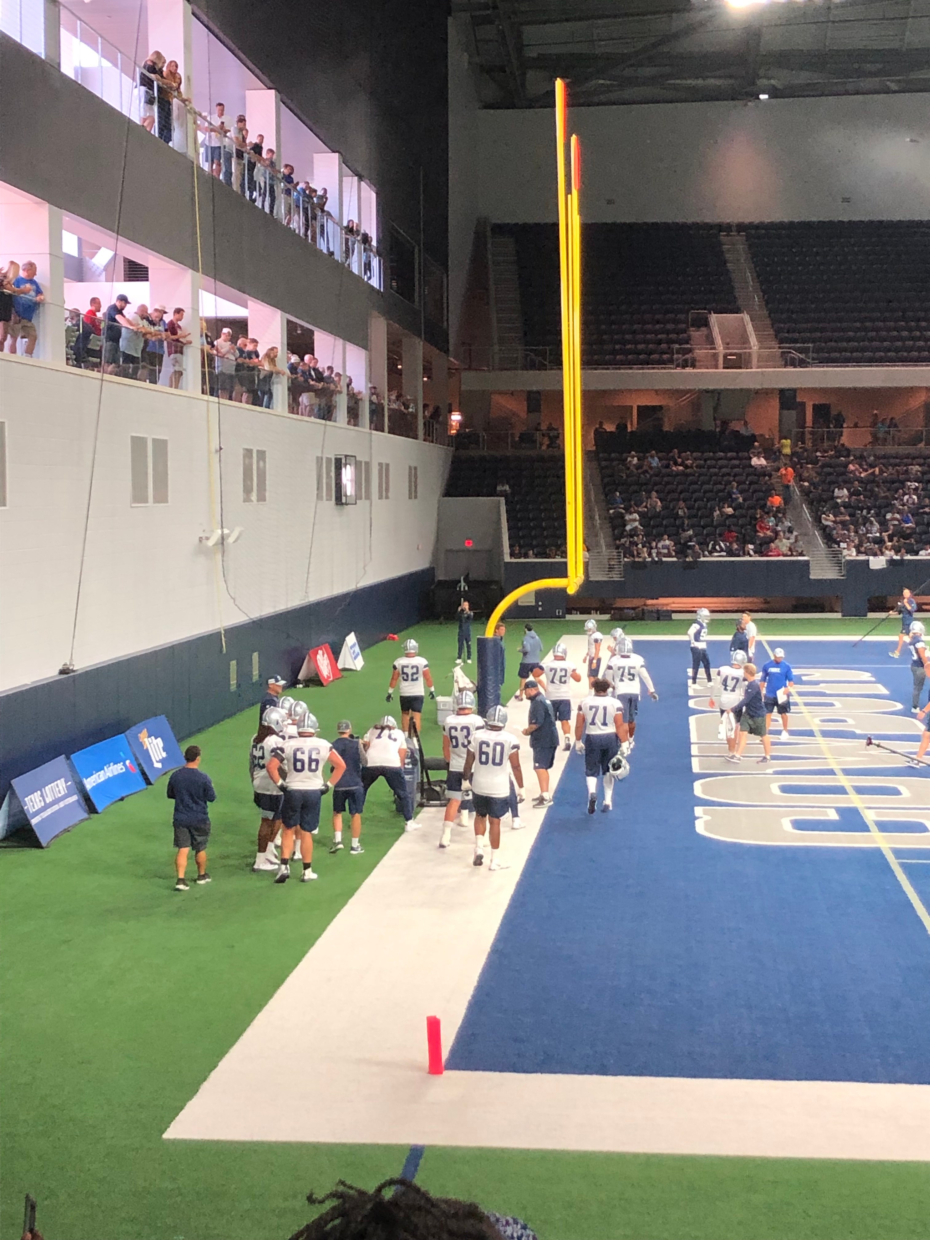 On tuesday, the ford center at the . 2019 Dallas Cowboys Training Camp - Thursday- Frisco - Mark Johnson