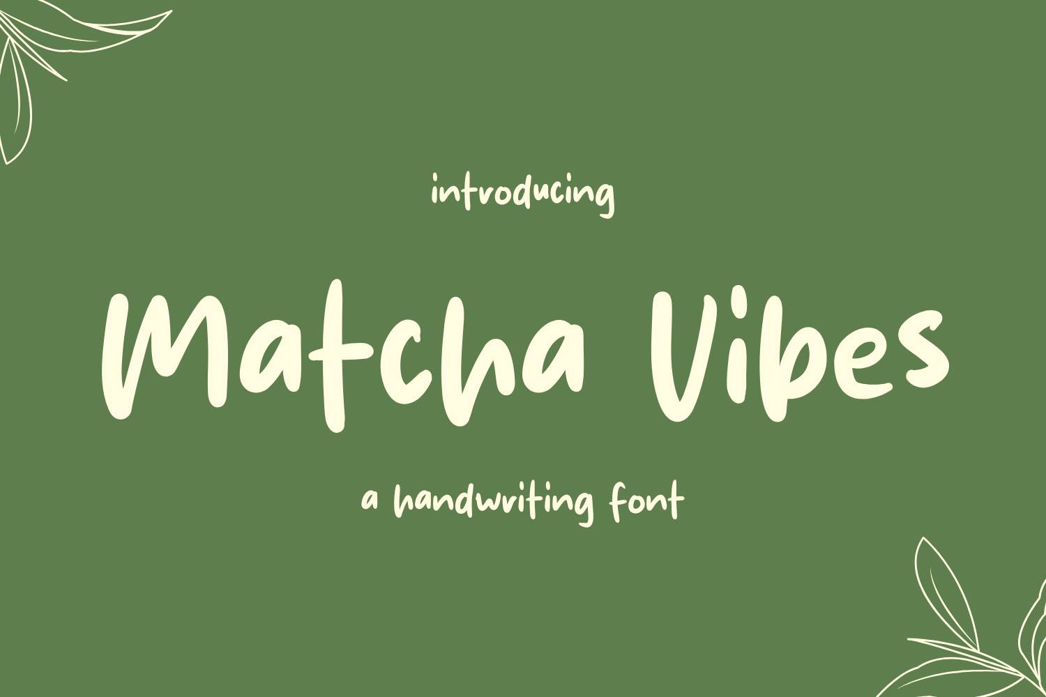 Matcha Vibes