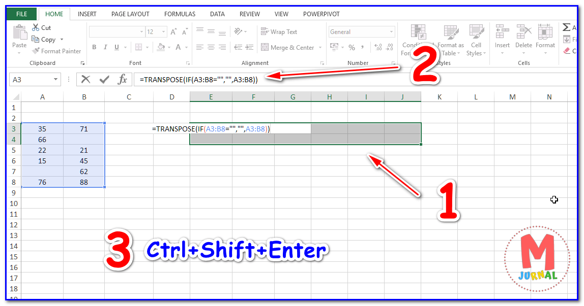 Panduan cara mengubah kolom menjadi baris dan baris menjadi kolom di excel. Transpose Excel Untuk Mengubah Kolom Menjadi Baris M Jurnal