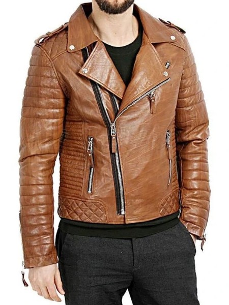 leather tan jacket mens