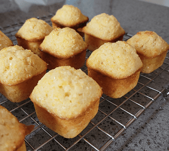 Orange Blossom Honey Corn Mini Muffins