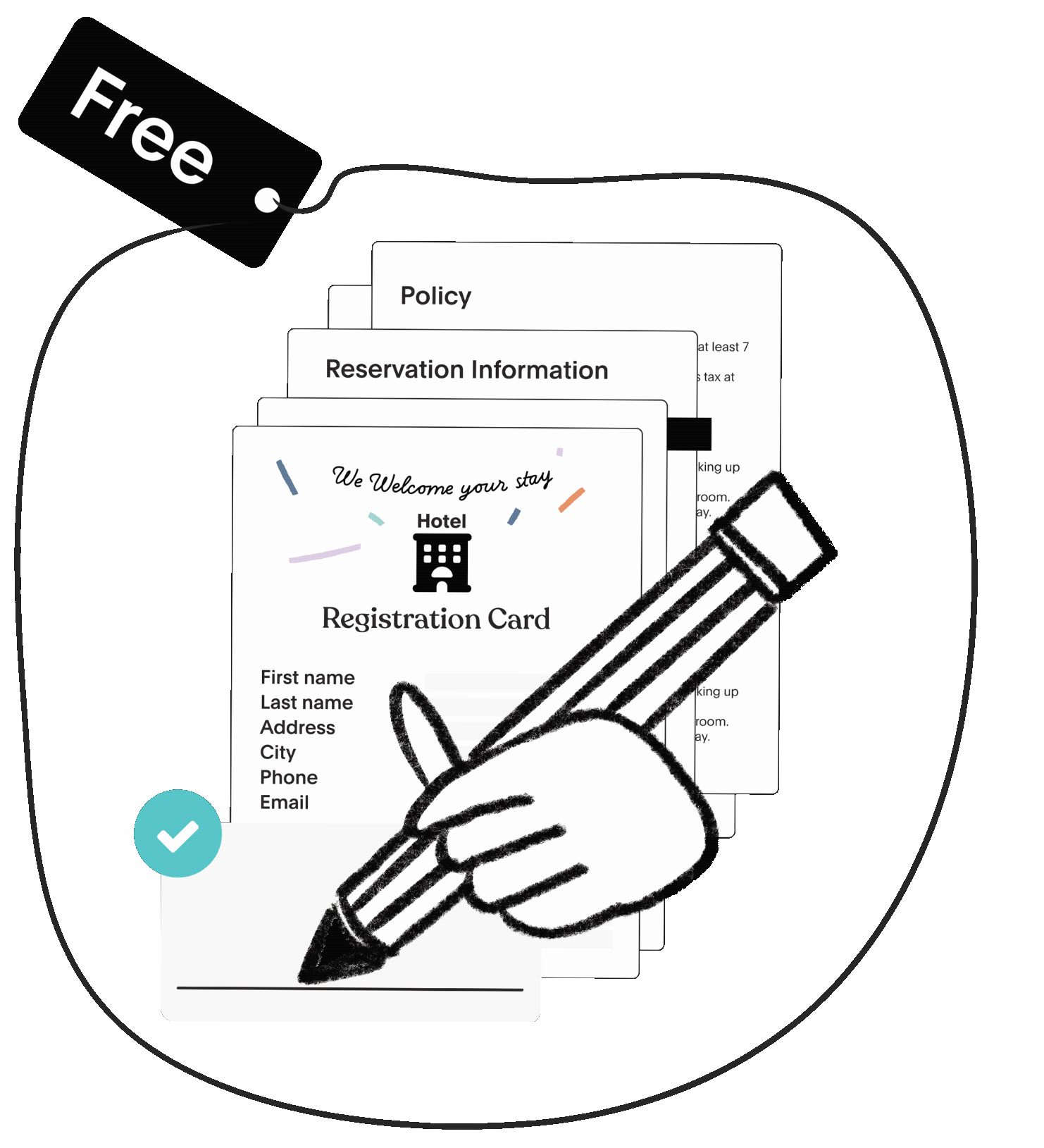 Application Registration Card - 4K Mountain Illustrations for Desktop