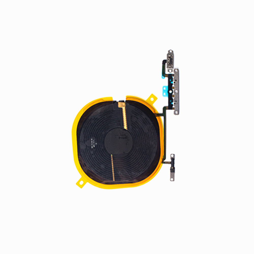 IPhone XS Max Charging Port & Volume Flex Cable With NFC Coil & Wireless Charging, Includes Brackets