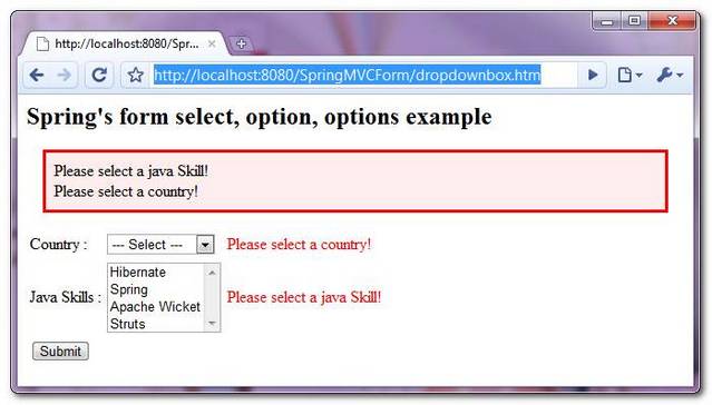 Spring Mvc Radiobutton And Radiobuttons Example Mkyong Com - Premium Landscape Picture Gallery - Desktop