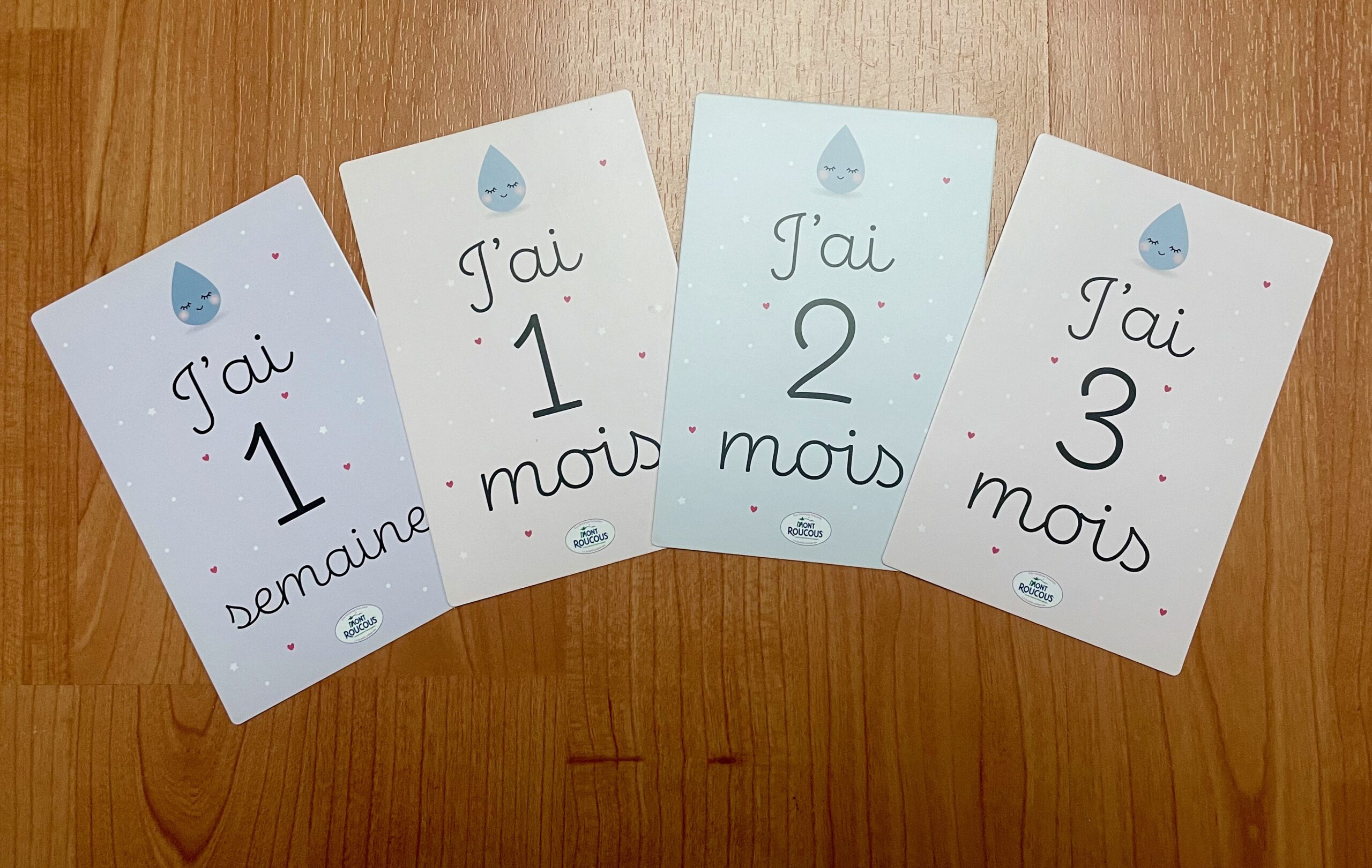 Greyoe Cartes Mois Bébé 1-12 Mois En Bois | Décoration Photo Bébé | Cadeau Nouveau-Né Neutre