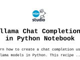 Ollama Chat Completions In Python Notebook