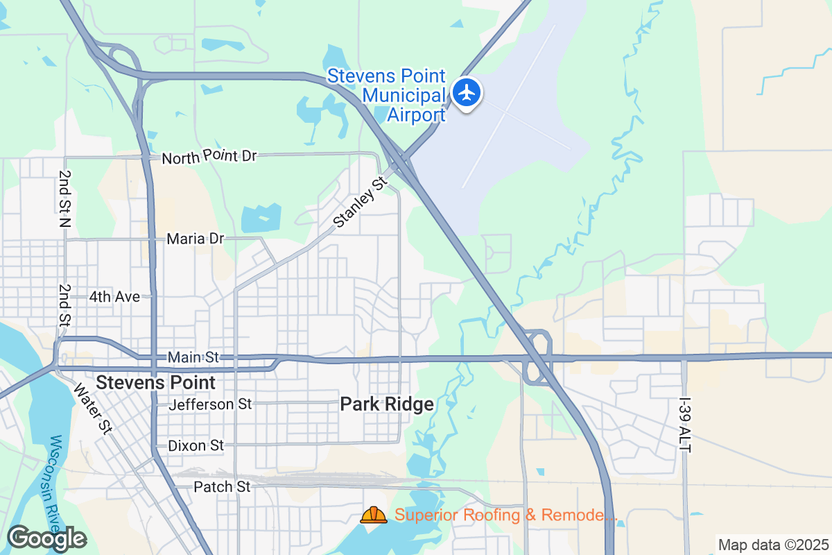 Stevens Point Roof Replacement Costs Powered By AI Jul 2026 Map Stevens Point Wisconsin Composite 