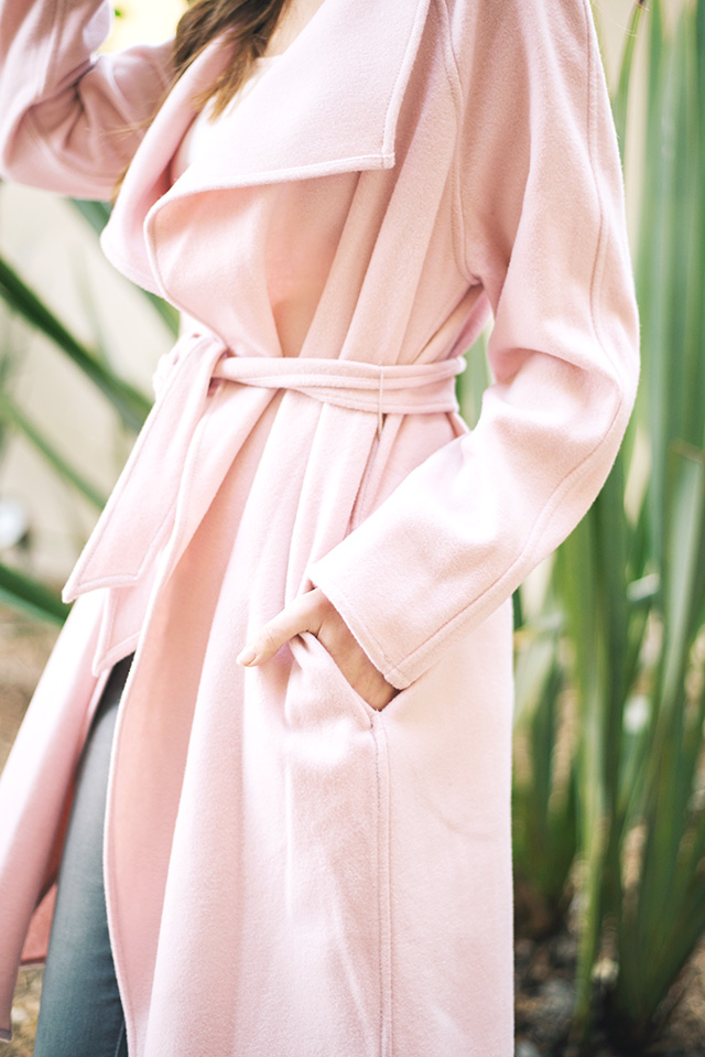 Pink Wrap Coat - M Loves M