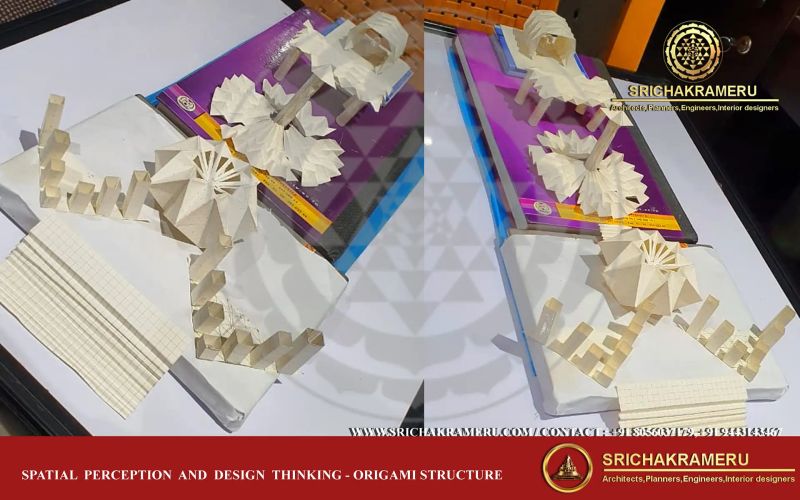 Spatial Perception Design Thinking Origami Structure Srichakrameru - Modern Landscape Picture - High Resolution