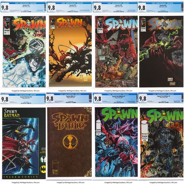 8 Spawn Original Series Comics Auction - Premium Dark Design Gallery - Desktop