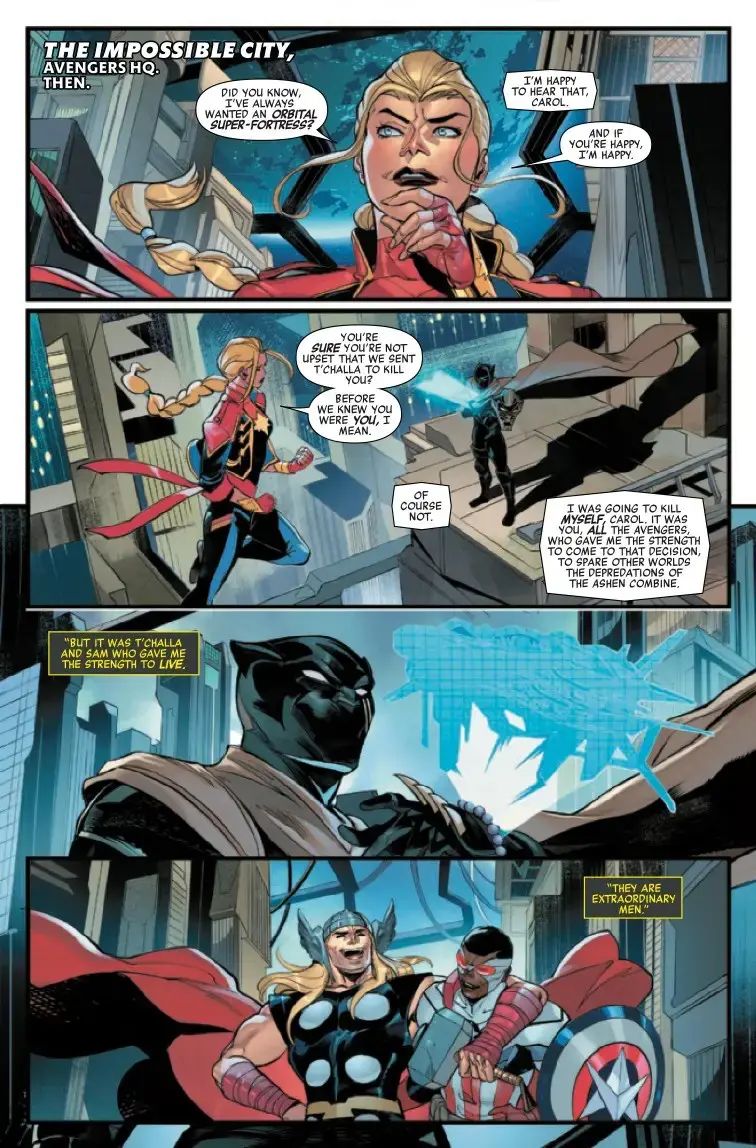 The Avengers 9 Preview - Premium Ocean Pattern - High Resolution