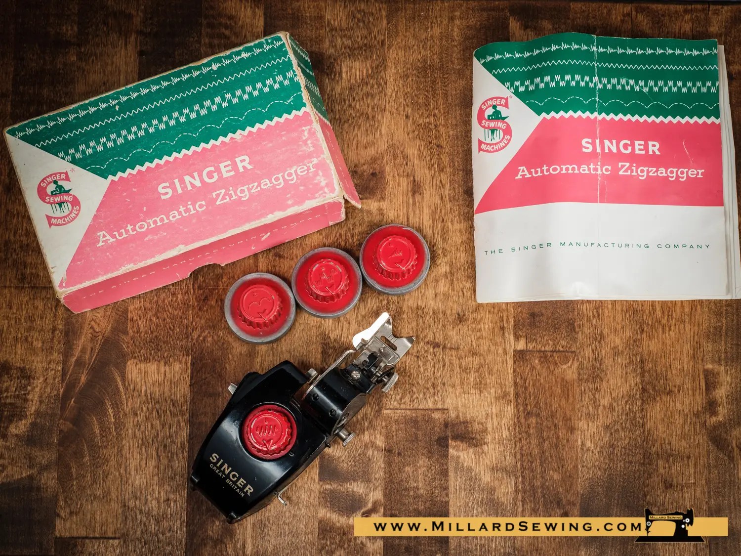 Buttonholer for Slant Needle Zig Zag Sewing Machines by Singer