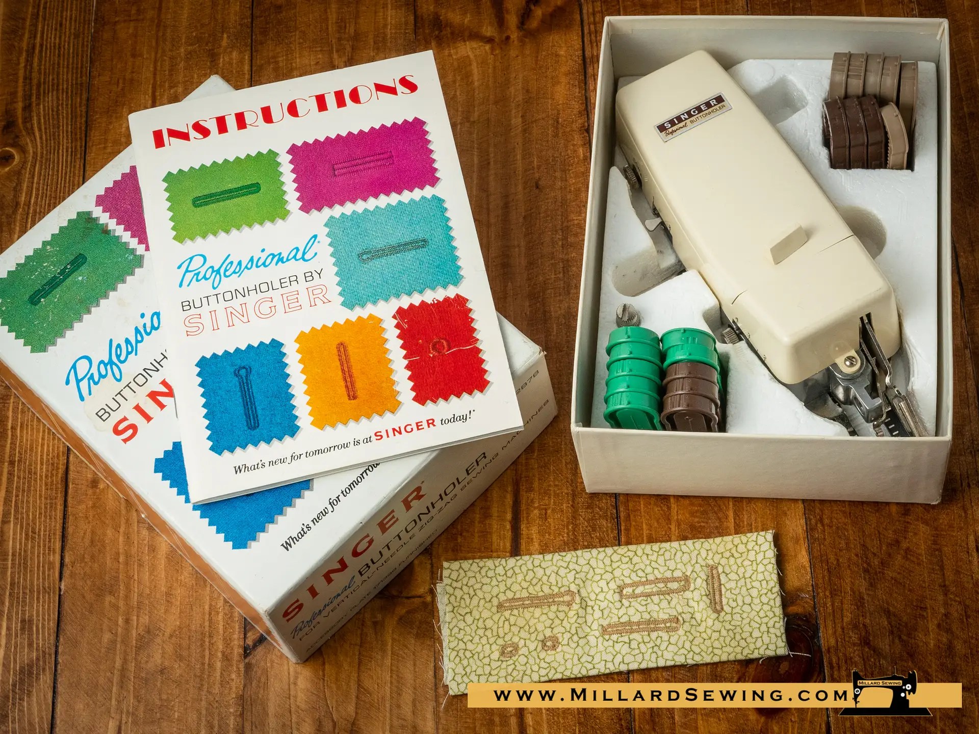 Buttonholer for Slant Needle Zig Zag Sewing Machines by Singer